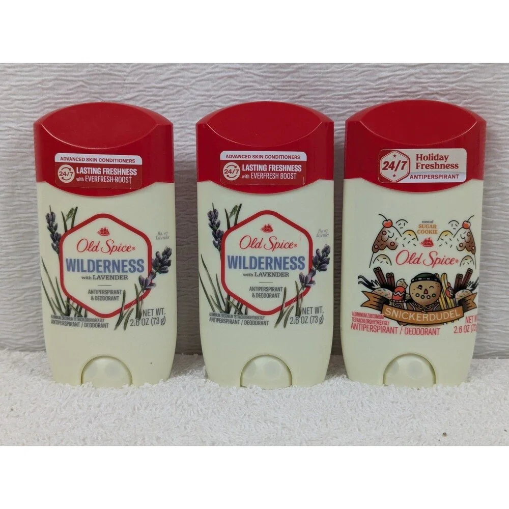 Old Spice - Wilderness Antiperspirant Deodorant for Men Lavender - 2.6 Oz 3 Pack